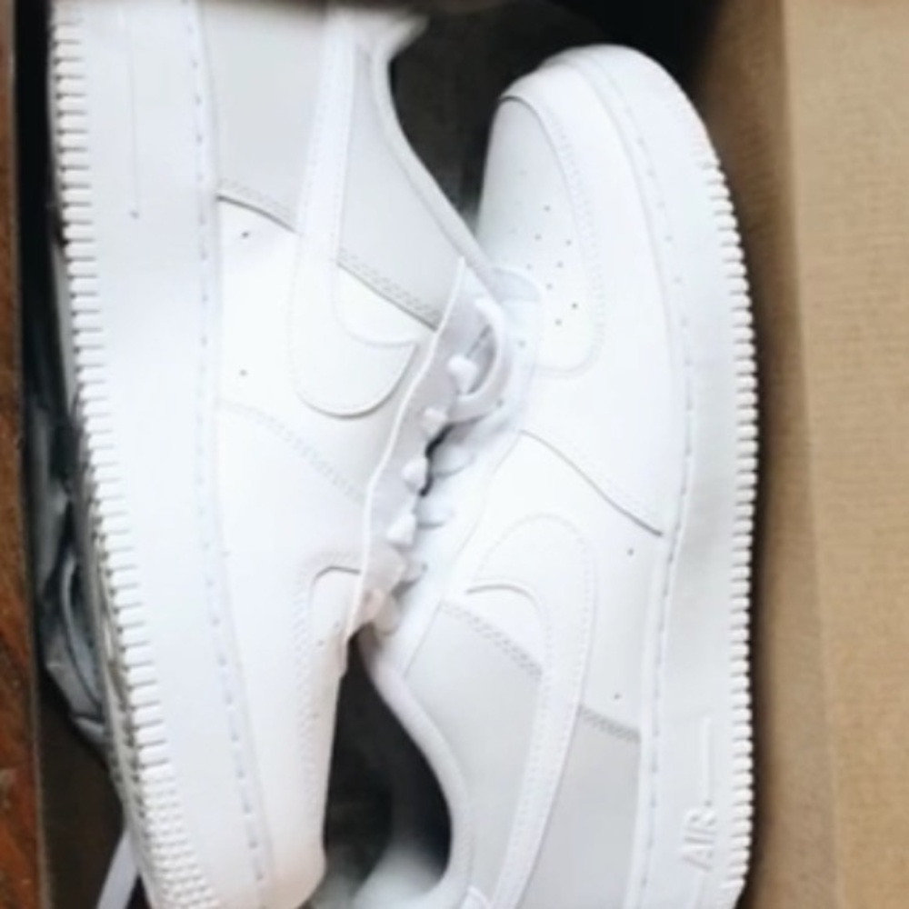WHITE AIR FORCE ONES rare wolf grey